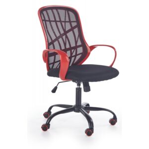 DESSERT scaun de birou roșu/negru