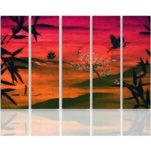CARO Tablou pe pânză - Landscape Of Japan 100x70 cm