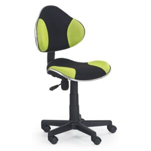 FLASH scaun de birou tineret negru/verde