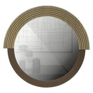 Oglinda rotunda maro din MDF 57 cm Hailey Woood
