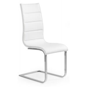 K104 scaun piele ecologică alb