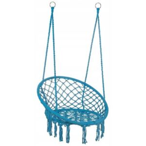 Leagan tip scaun, albastru, max 150 kg, 79x80x120 cm, Springos