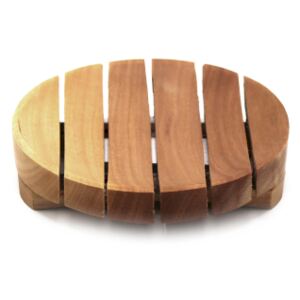 Sapuniera rotunda, lemn de Mahon