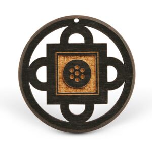 Amuleta din Lemn – Shambala, Negru