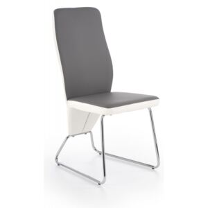 K299 scaun, spate - alb, față - gri, cadru – gri