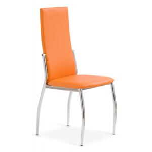 K3 scaun cromat portocaliu