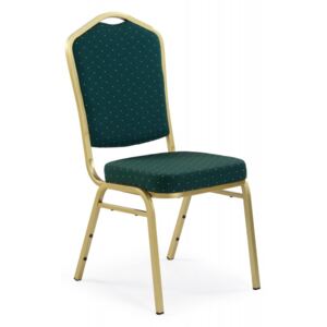 K66 scaun verde/auriu