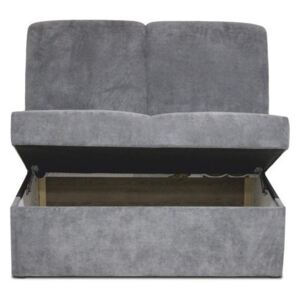 Canapea cu două locuri, material gri, IZA NEW