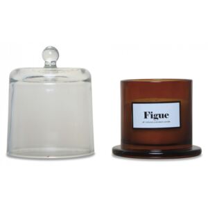 Lumanare parfumata cu suport maro chihlimbar/transparent din sticla 11 cm Woody Fig Opjet Paris