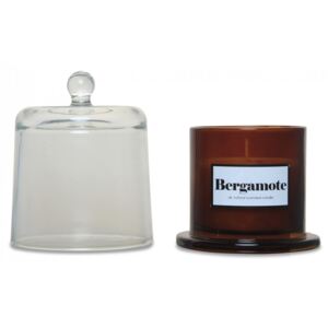 Lumanare parfumata cu suport maro chihlimbar/transparent din sticla 11 cm Bergamotte Opjet Paris