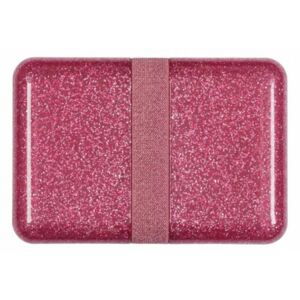Cutie pentru pranz roz din polipropilena Glitter A Little Lovely Company