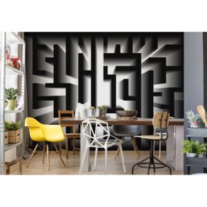 Fototapet - Modern 3D Maze Design Papírová tapeta - 184x254 cm