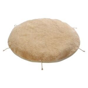 Puf rotund galben miere din bumbac 120 cm Lou Sleepover Lorena Canals