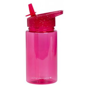 Sticla pentru apa roz din polipropilena 450 ml Glitter A Little Lovely Company