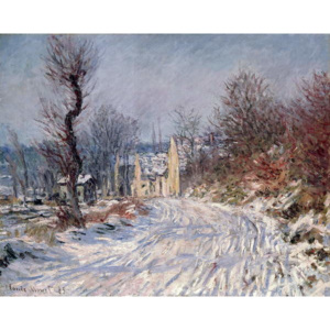 The Road to Giverny, Winter, 1885 Reproducere, Claude Monet