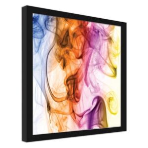 CARO Imagine în cadru - Colorful Smoke 20x20 cm Negru