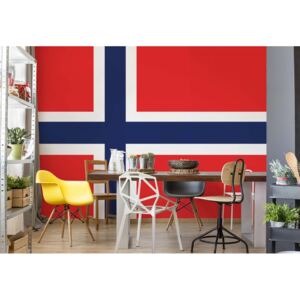 Fototapet - Flag Norway Vliesová tapeta - 254x184 cm