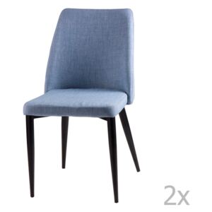 Set 2 scaune sømcasa Melissa, albastru deschis