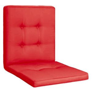 Perna sezut/spatar pentru scaun de gradina sau balansoar, 50x50x55 cm, culoare rosu
