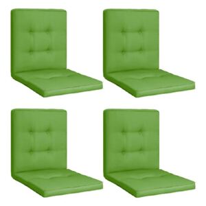 Set 4 Perne sezut/spatar pentru scaun de gradina sau balansoar, 50x50x55 cm, culoare verde