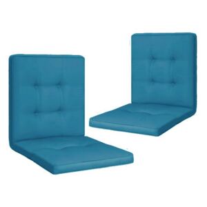 Set 2 Perne sezut/spatar pentru scaun de gradina sau balansoar, 50x50x55 cm, culoare albastru