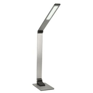 LED lampa de masă Wo51-s, argintie, aluminiu