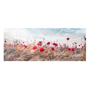 Tablou pe pânză Styler Poppies, 60 x 150 cm