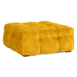 Puf cu tapițerie din catifea Windsor & Co Sofas Vesta, galben