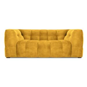 Canapea cu tapițerie din catifea Windsor & Co Sofas Vesta, 208 cm, galben