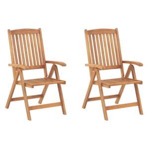 Set de 2 scaune de gradina Java, maro, 54 x 69 x 105 cm