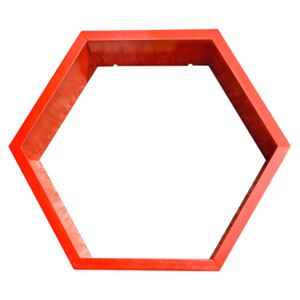 Raft Helen, hexagon, roșu