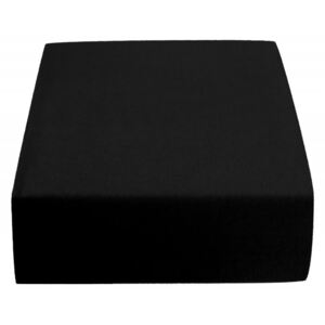Cearsaf Jersey MICRO negru 90x200 cm