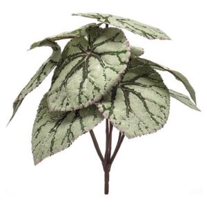 Planta artificiala Begonia verde pudrat - 25 cm