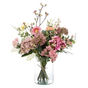 Buchet flori artificiale roz - 65 cm