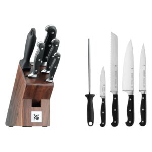 Set 4 cuțite din oțel inoxidabil, ascuțitor și suport WMF Spitzenklassen