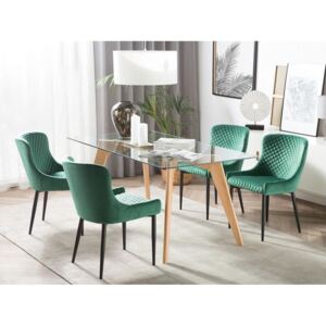 Set 2 buc. scaune pentru sufragerie Versiunea color: Verde