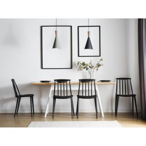 Set 2 buc. scaune pentru sufragerie Versiunea color: Negru