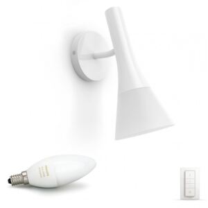 Aplica / Lampa LED de citit pentru perete Philips HUE Explore inteligenta, Alba, alb cald / rece, 470lm, 6W, variator Hue inclus