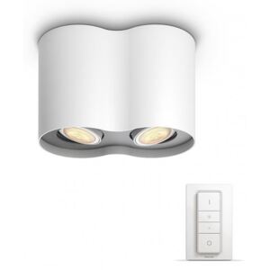 Spot LED aplicat, inteligent, Philips HUE Pillar Alb, dublu, alb cald / rece, 700lm, variator Hue inclus