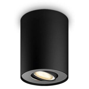 Spot LED aplicat, inteligent, Philips HUE Pillar Negru, unic, alb cald / rece, 350lm, 5W