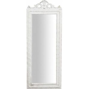 Oglinda de perete Ione, lemn, alb, 90 x 35 x 2 cm