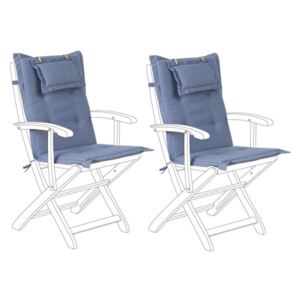 Set de 2 perne pentru scaun si spate Maui, albastru, 42 x 40 x 55 cm