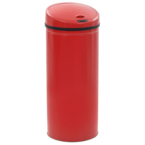Coș de gunoi cu senzor, 62 L, roșu