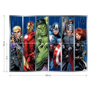 Fototapet - Marvel Avengers Vliesová tapeta - 254x184 cm
