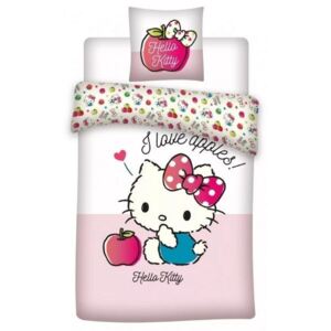 Lenjerie de pat Hello Kitty pentru copii de grădiniță