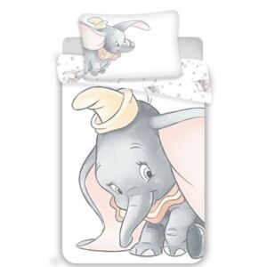 Lenjerie de pat Disney&#039;s Dumbo pentru copii de grădiniță (alb)