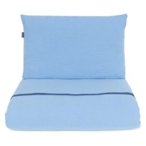 Lenjerie de pat din muselină (albastru)