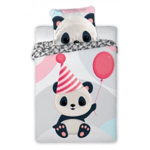 Lenjerie de pat Panda pentru copii de grădiniță (party)