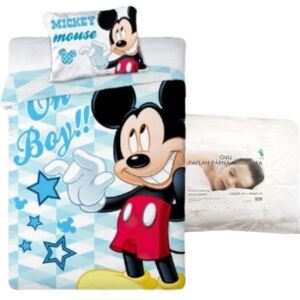 Set lenjerie de pat Mickey Mouse pentru copii de grădiniță