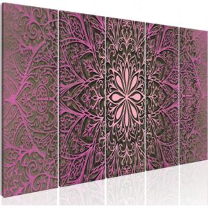 Tablou pe pânză - Pink Mandala 200x80 cm